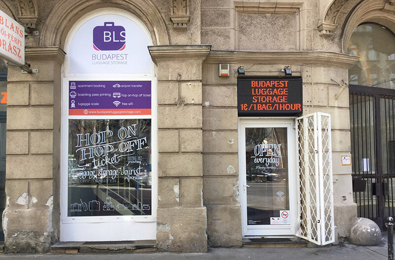 The 1 Luggage Storage in Budapest 8 storage in the center